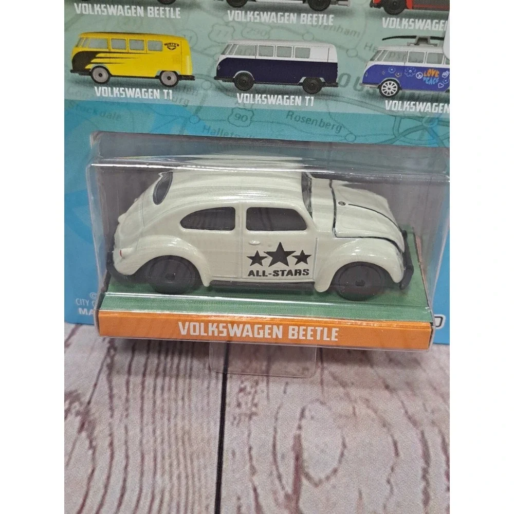 NEW Jada Punch Buggy VW Beetle White All Stars 1/64 Diecast VOLKSWAGEN Slug Bug